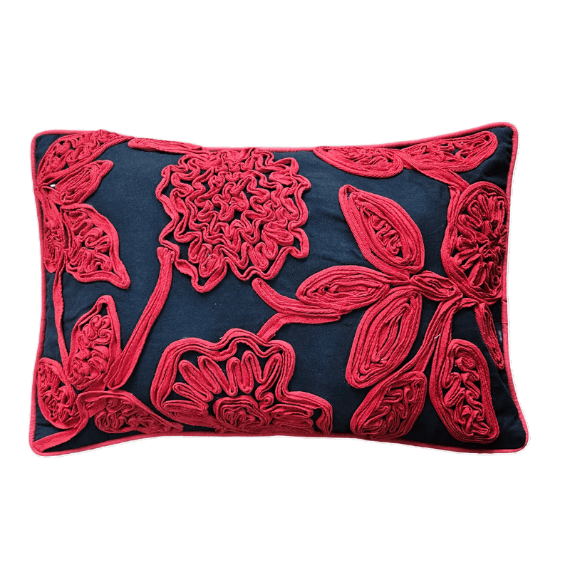 Embroidered Cotton Cushion