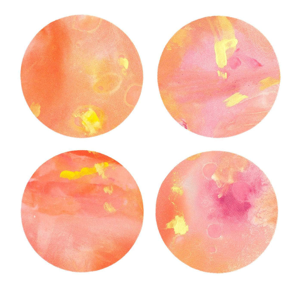 Hand Painted Dafne Coasters Set of 8