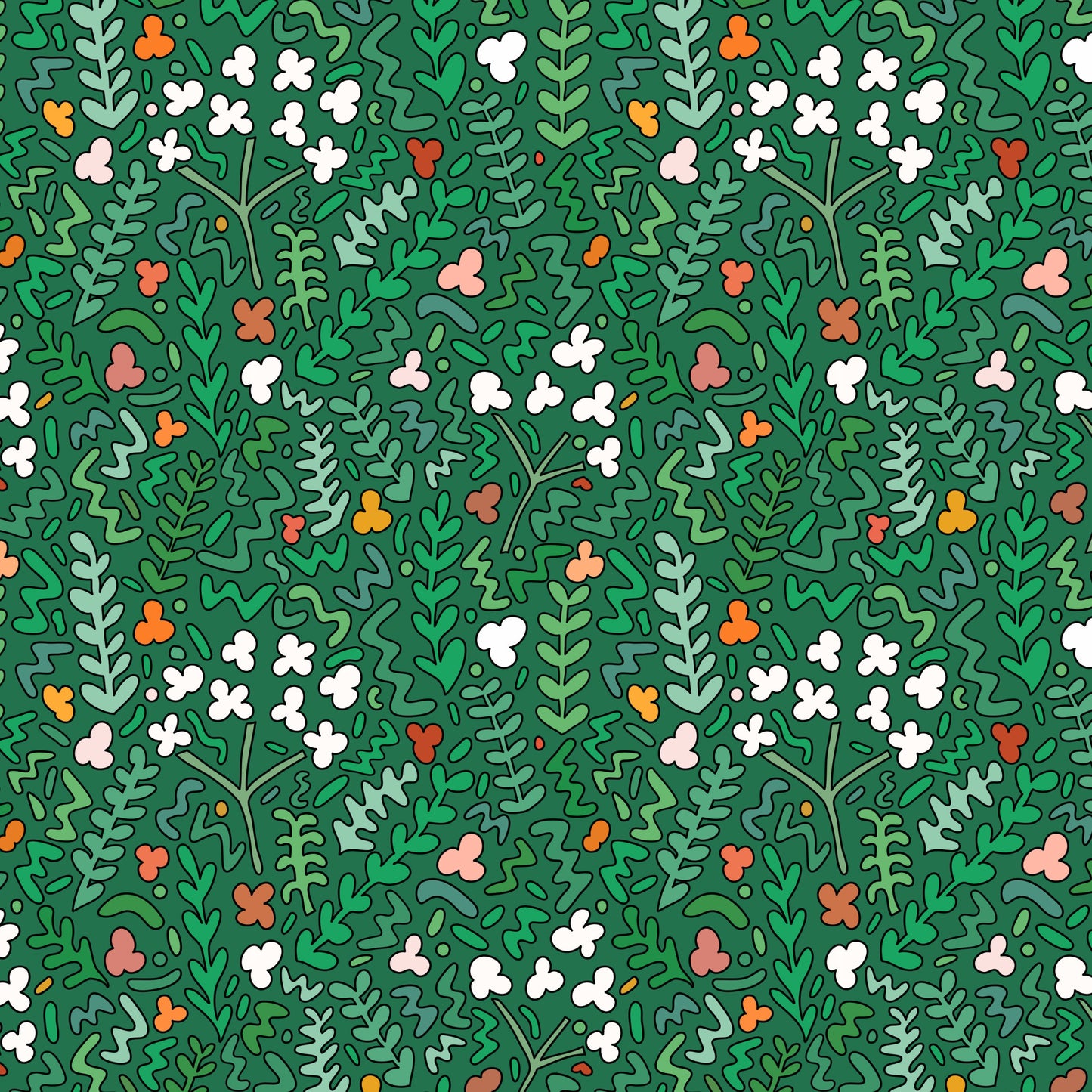 Fields of Joy Wallpaper - Green