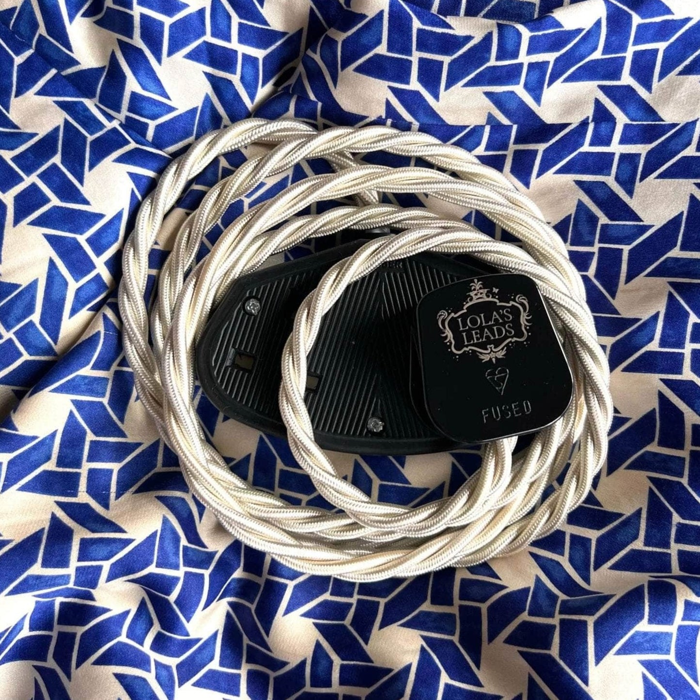 Fabric Extension Cable Clotted Cream