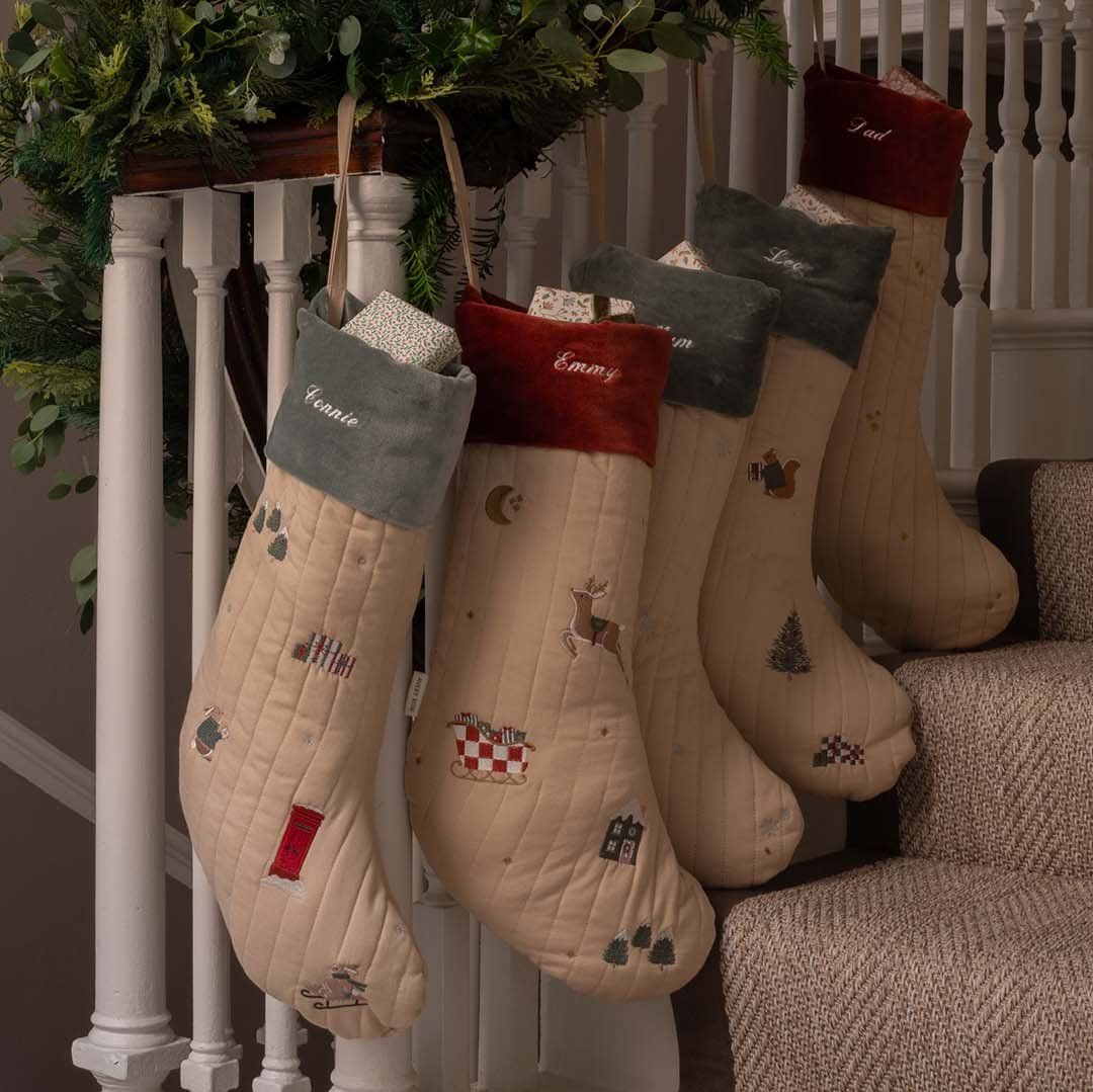 Christmas Stocking - Festive Forest Squirrel