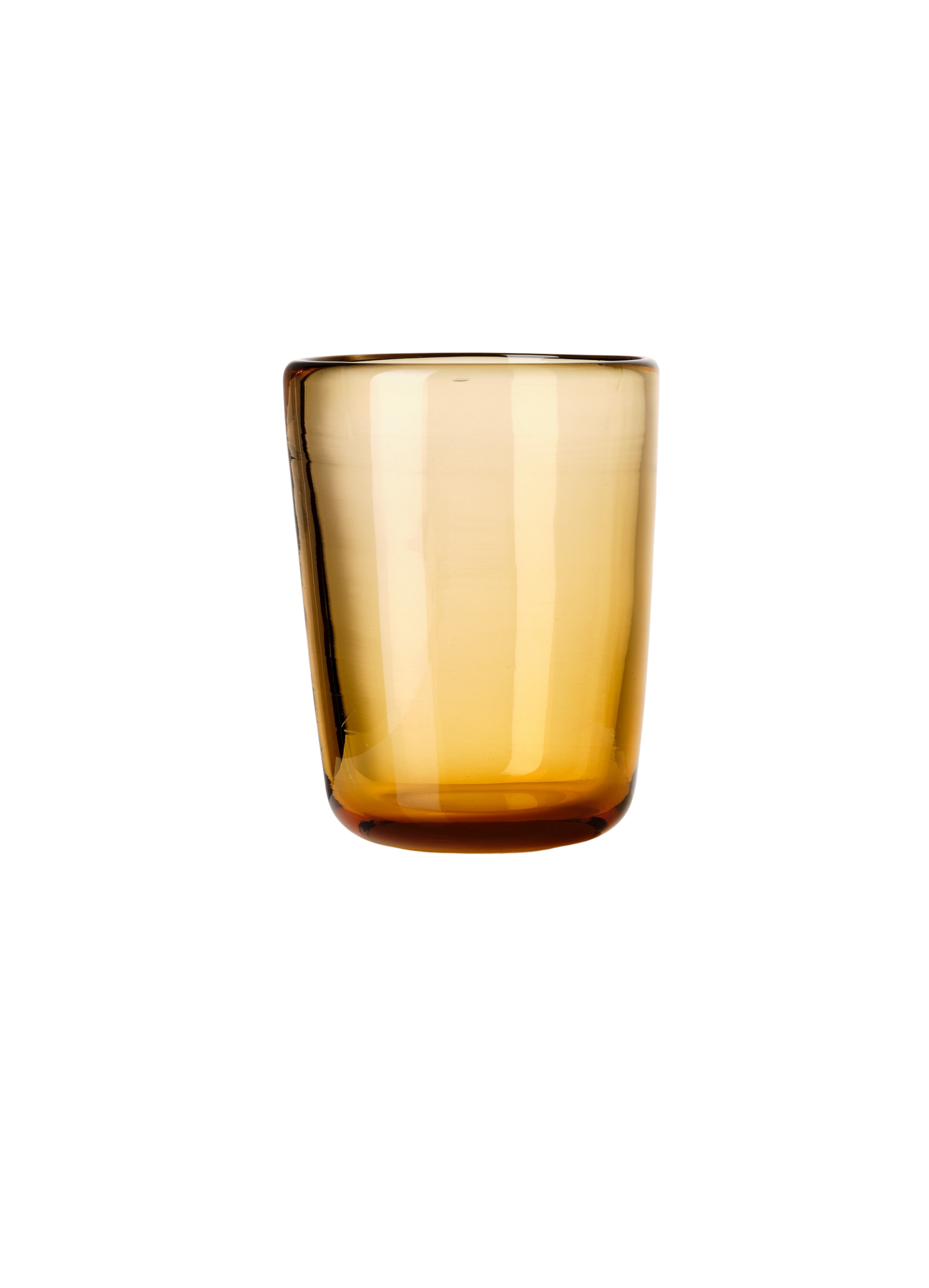 Thyme Hand Blown Water Glass in Amber