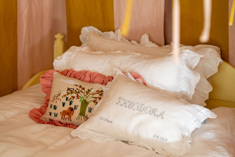 Boudoir Pillow with Frill Edge