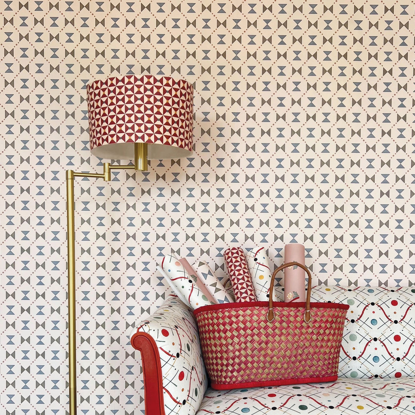 Bow Tie Quilt - Blue and Green