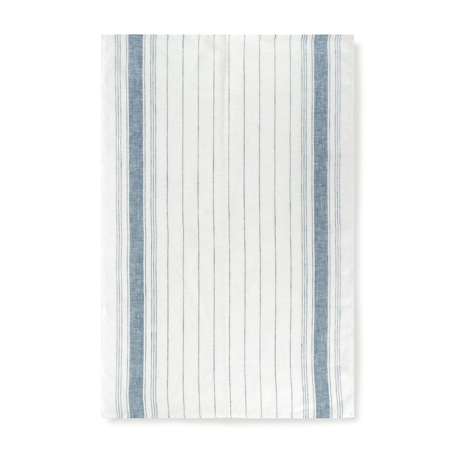 Set of 3 Varied Kitchen Towels in French Red & Blue