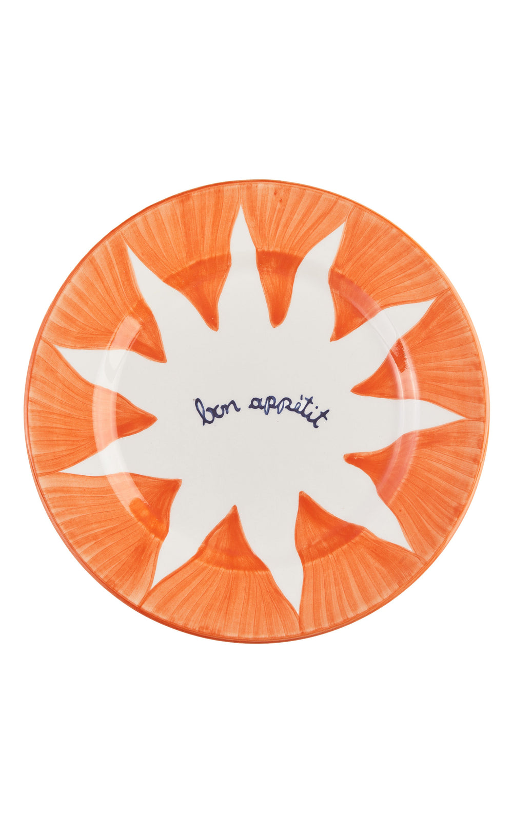 Soleil Orange Dessert Plates Set-Of-Two