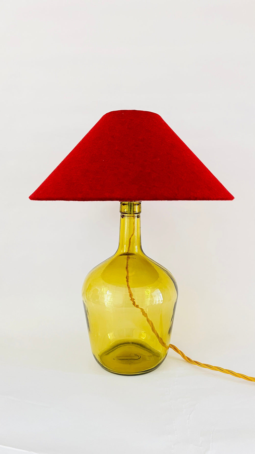 Antique French Mini Demijohn Lamp