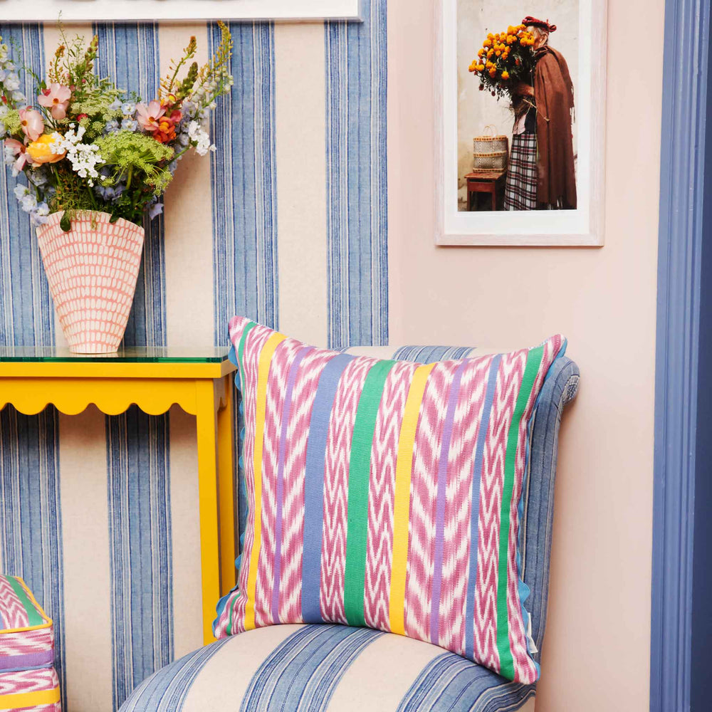 Gloria Oversized Square Cushion Lilac Multi