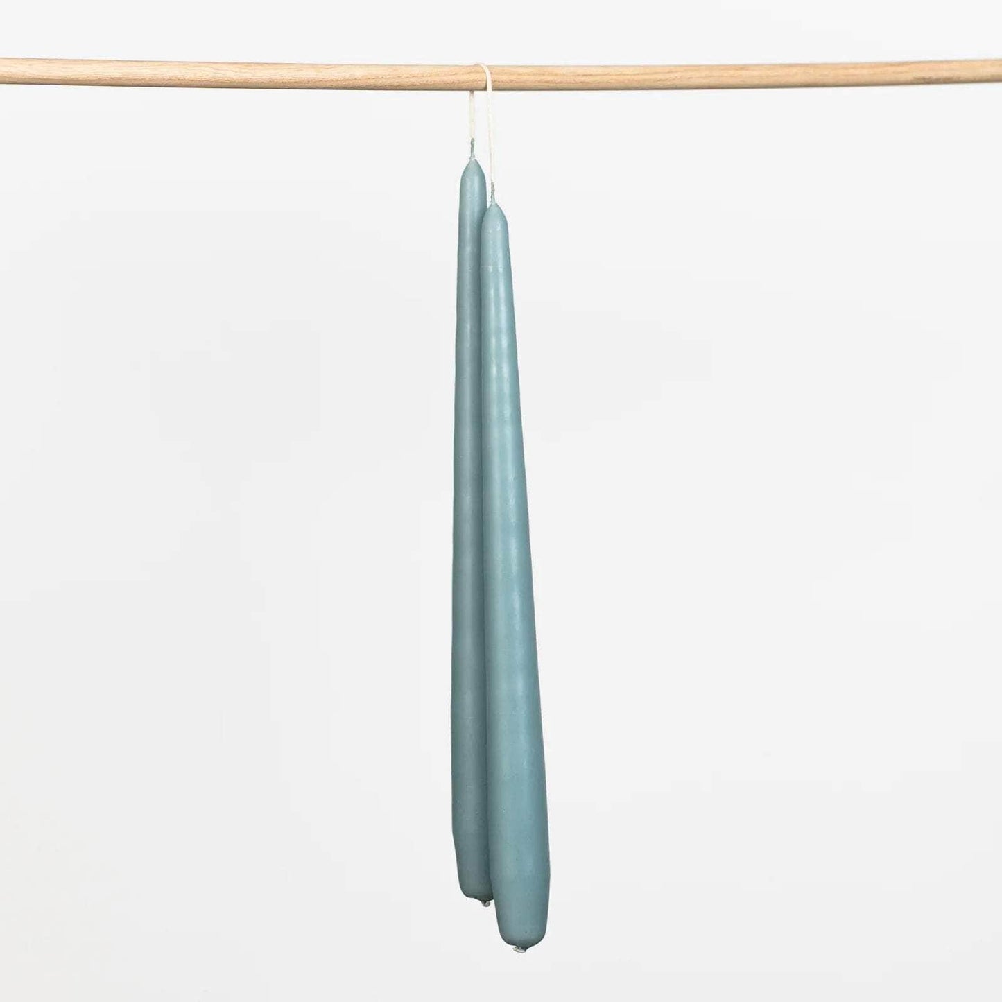 Sky Blue Tapered Candles - Set of 2