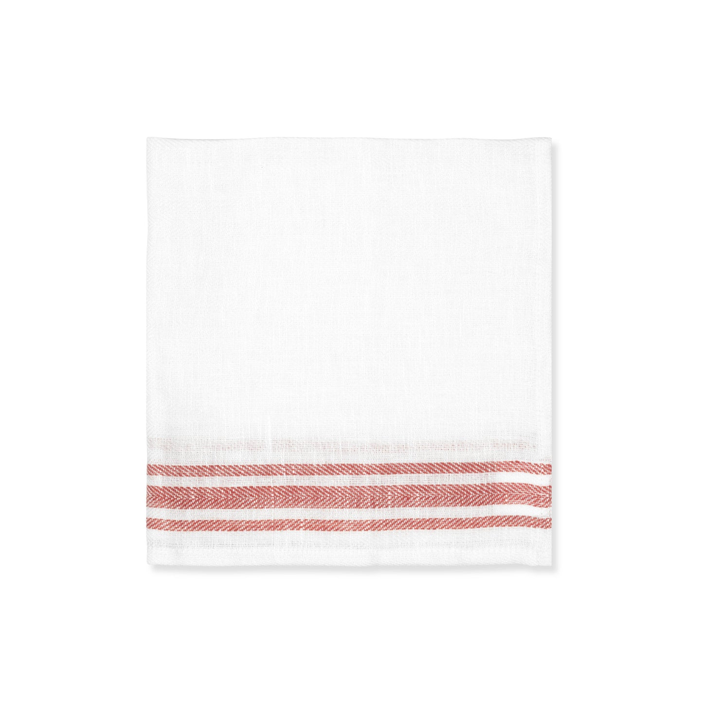 Set of 6 French Red Stripe Napkins