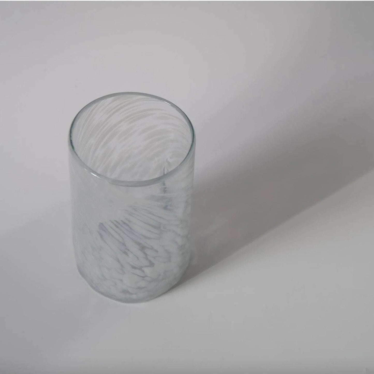Ghost Handblown Marbled Glass Tumblers | Set of 6