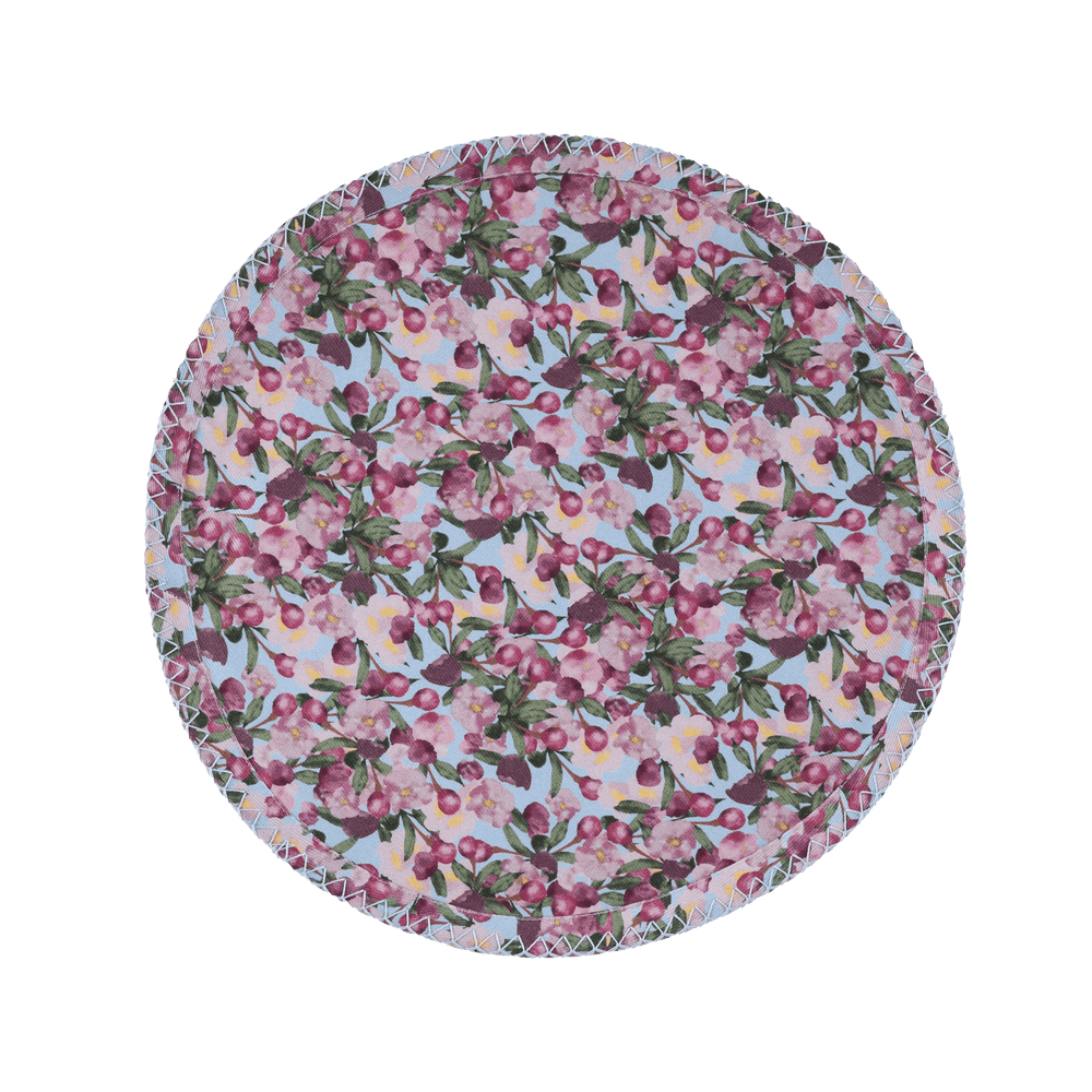 Romance is Dead Blue Round Placemats | Set of 6