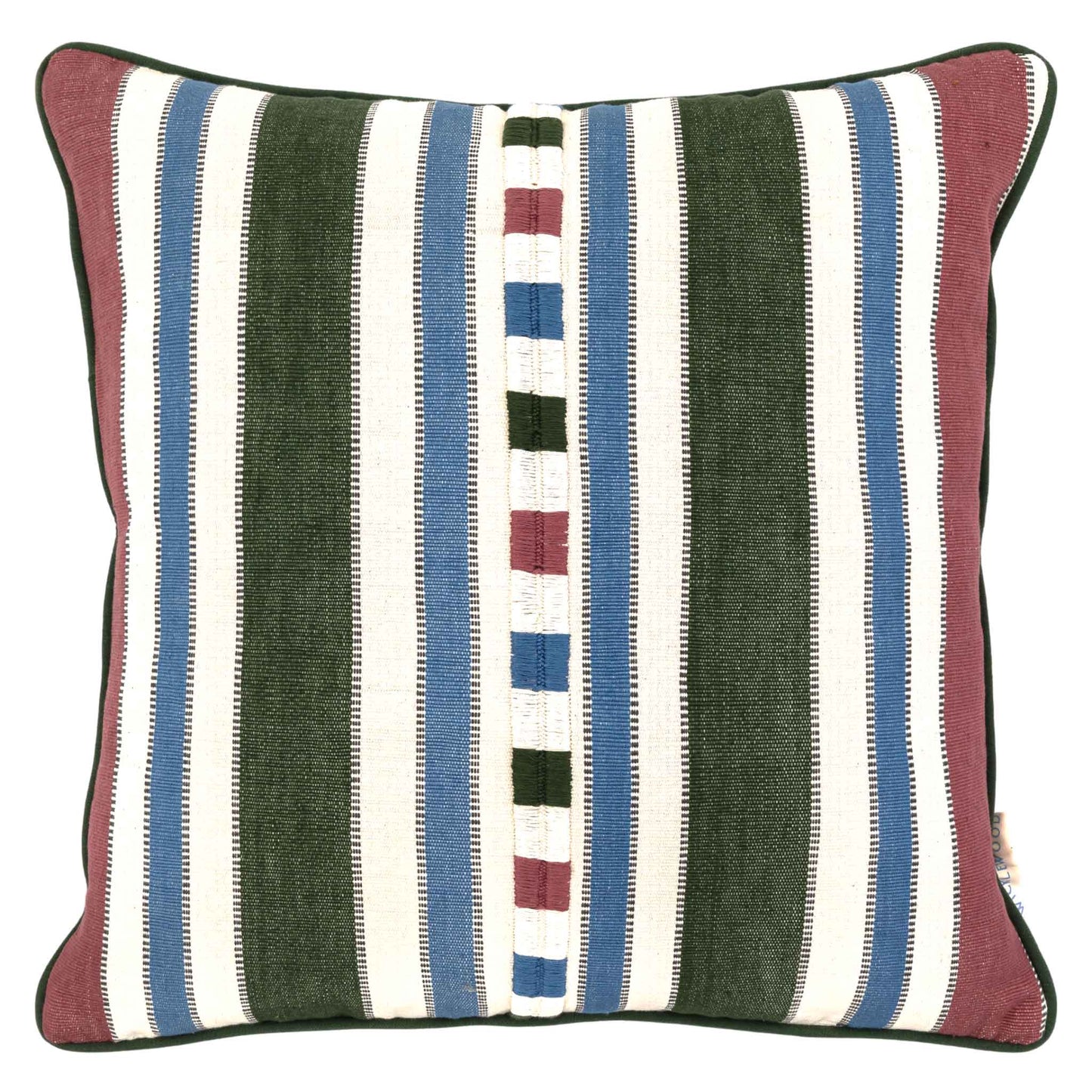 Raya Pink Green Square Cushion
