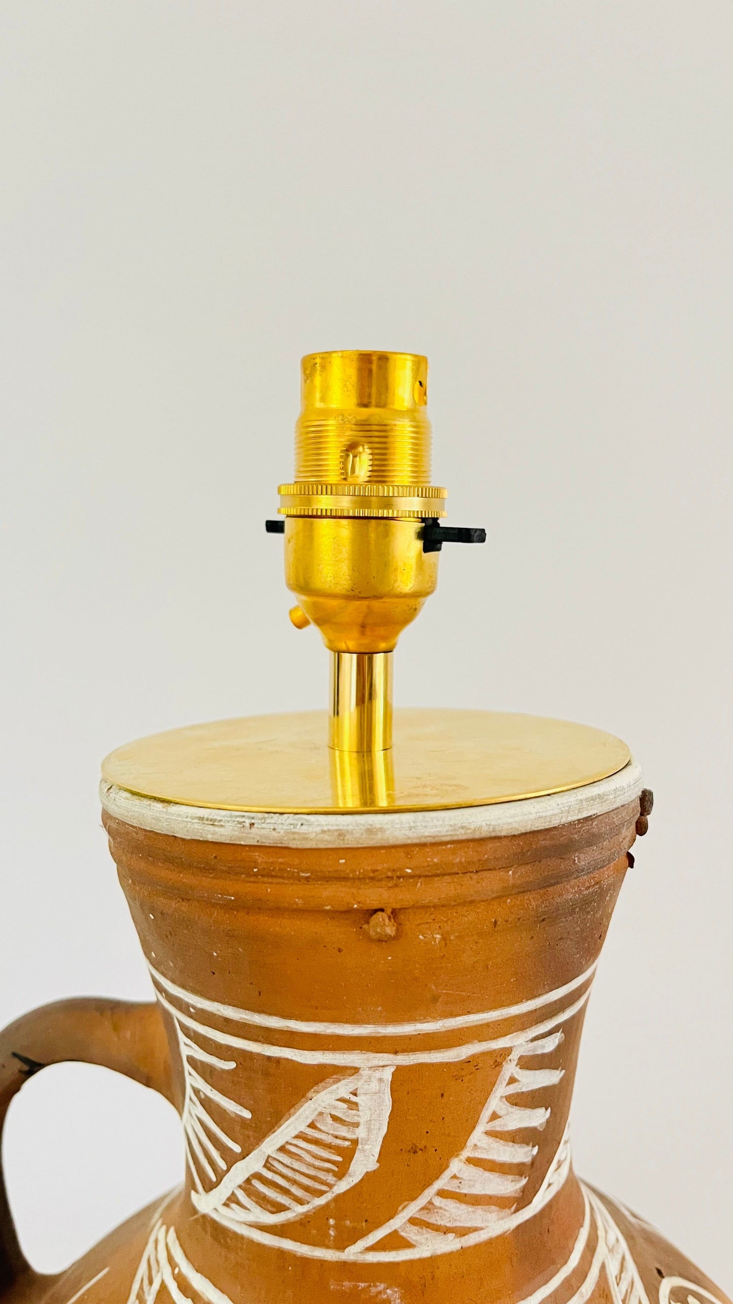 Antique Pottery Jug Lamp