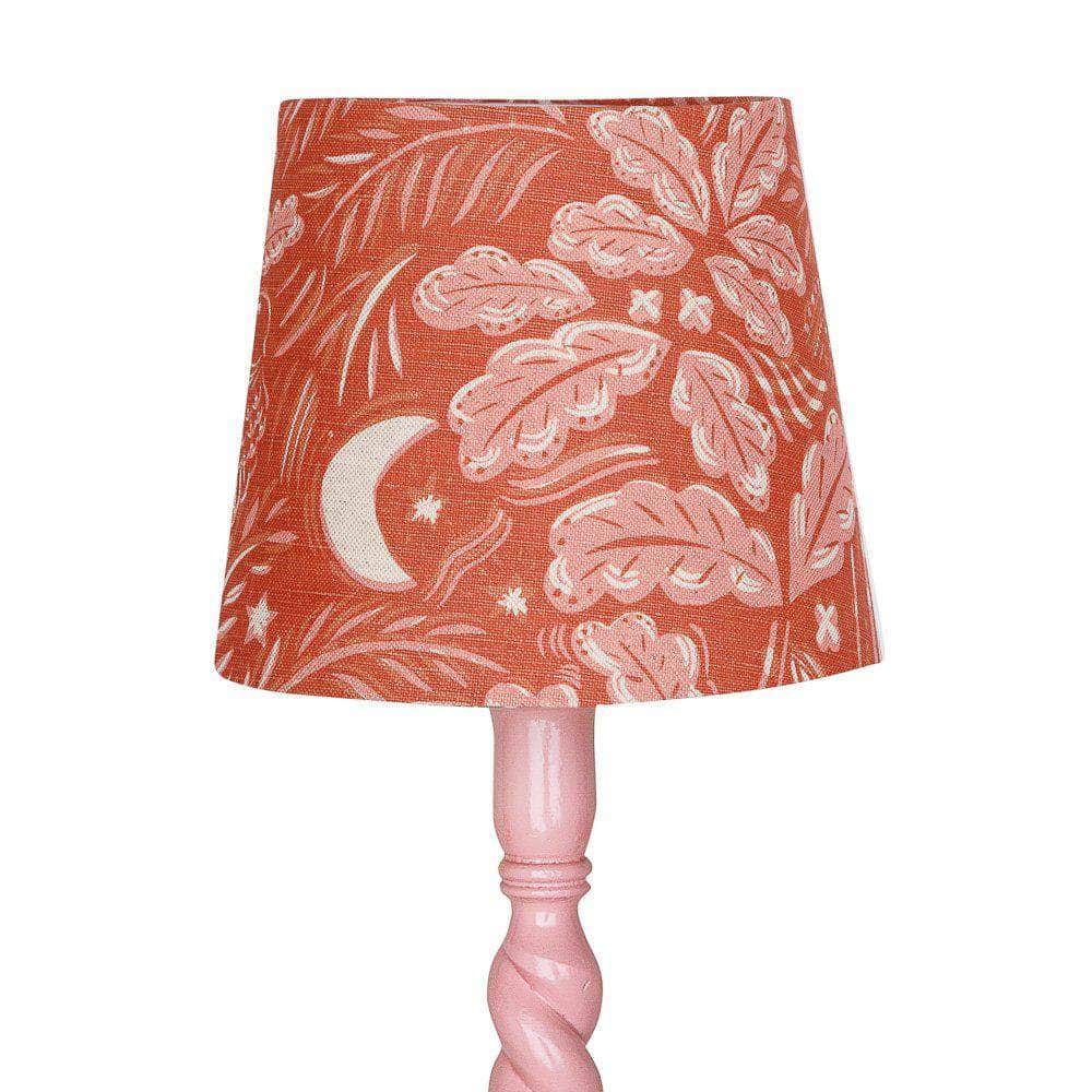 Staffordshire Empire Shade in Rust and Pink