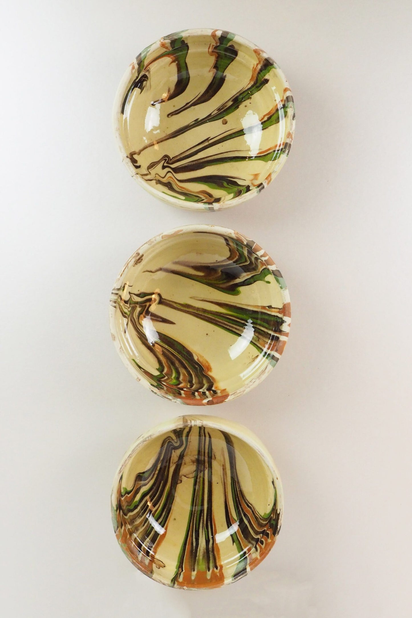 Off White Marbled Bowl