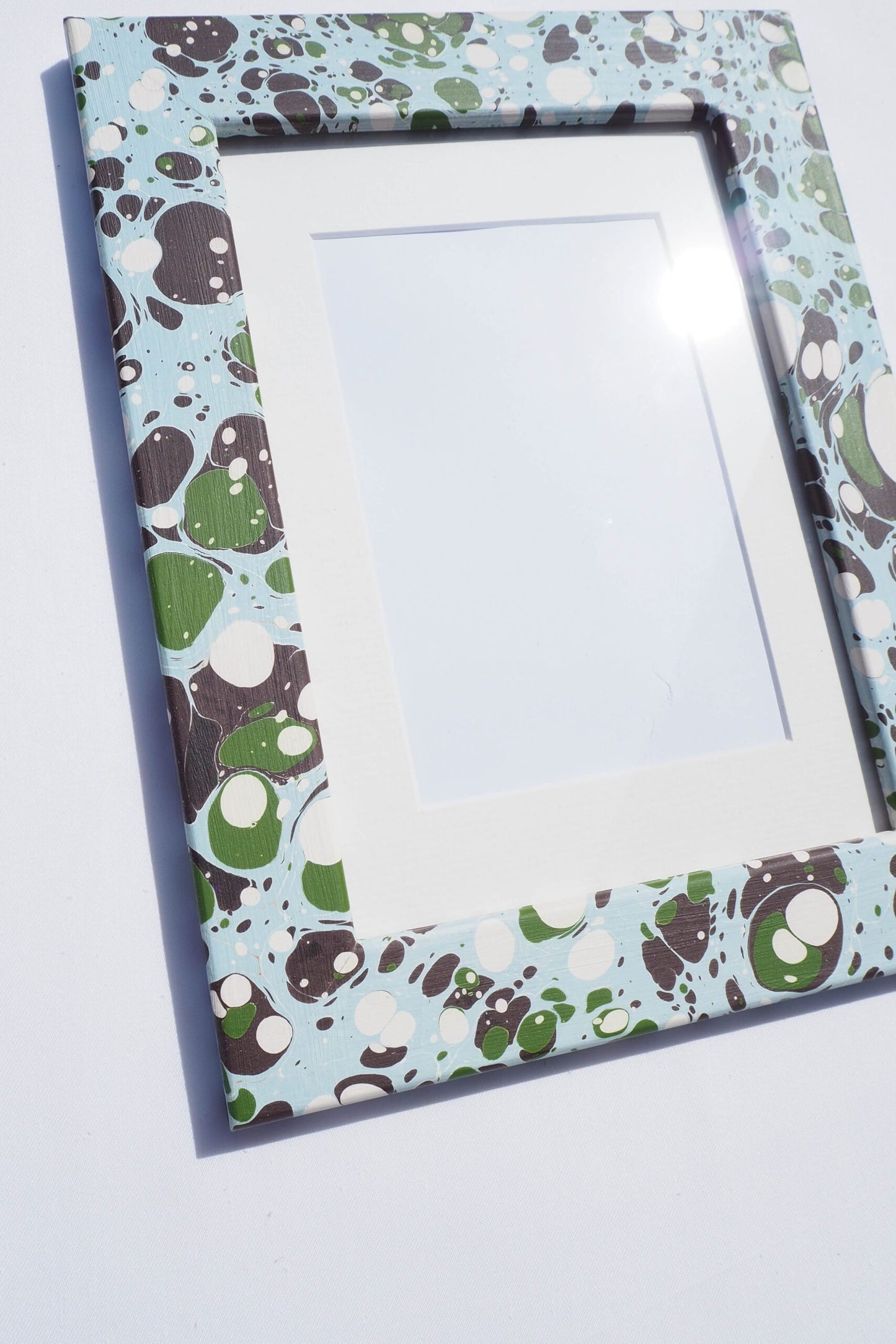 Hand Marbled Glacier A5 Frame