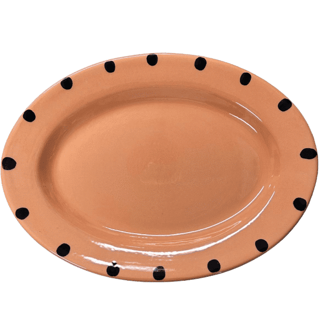 Ladybug Terracotta Oval 30 cm