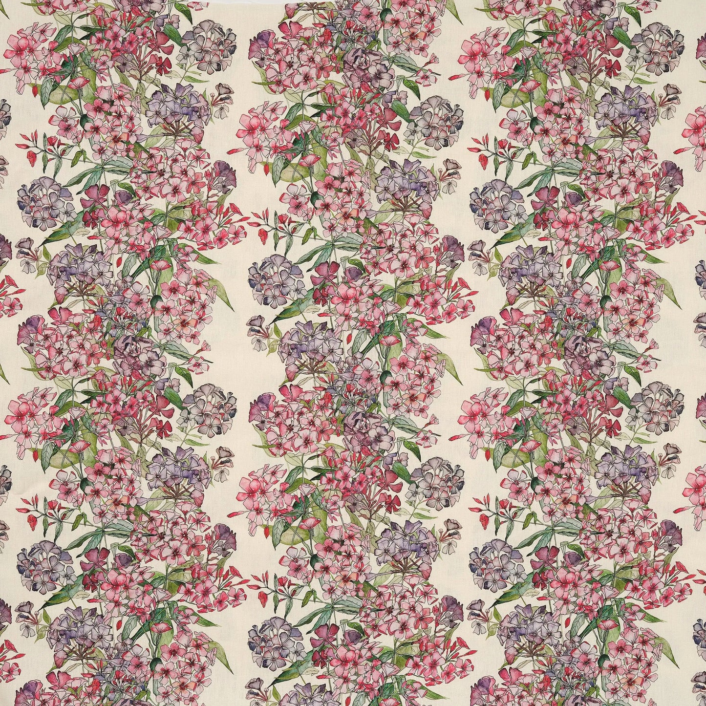 Mixed Phlox Rows Fabric