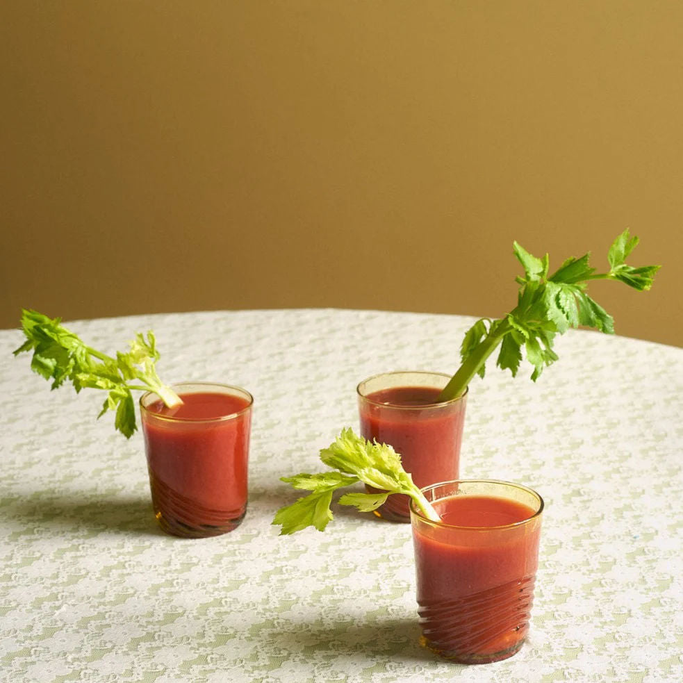 Swirl Water Glass - Curry