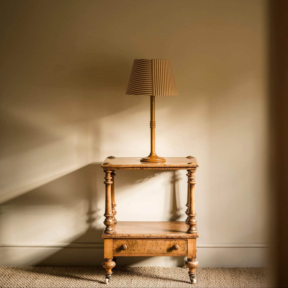 The Linen Card Lampshade in Goldenberry