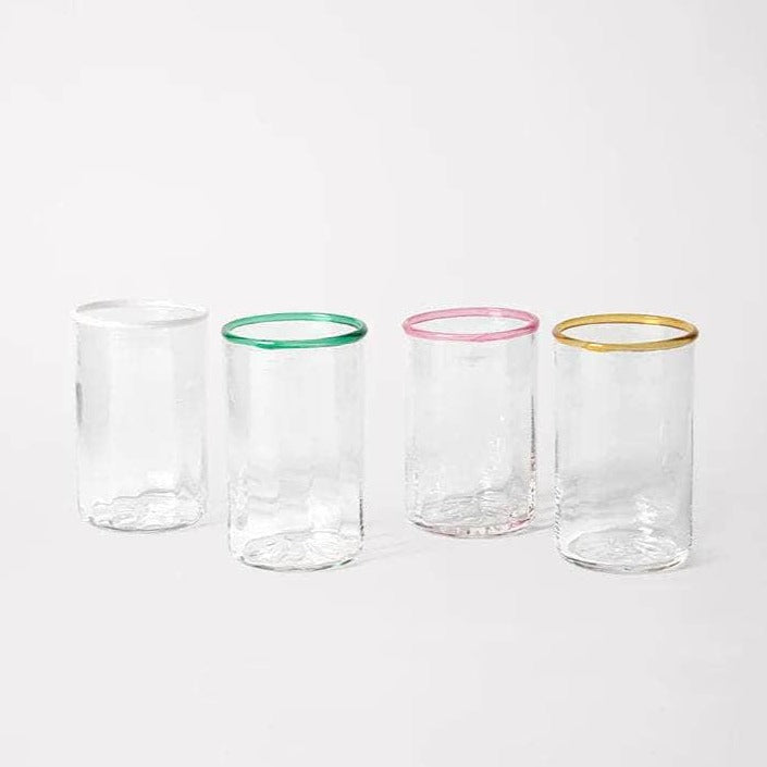 Peter Glass Multi Colours Small - Set of Four Mixed