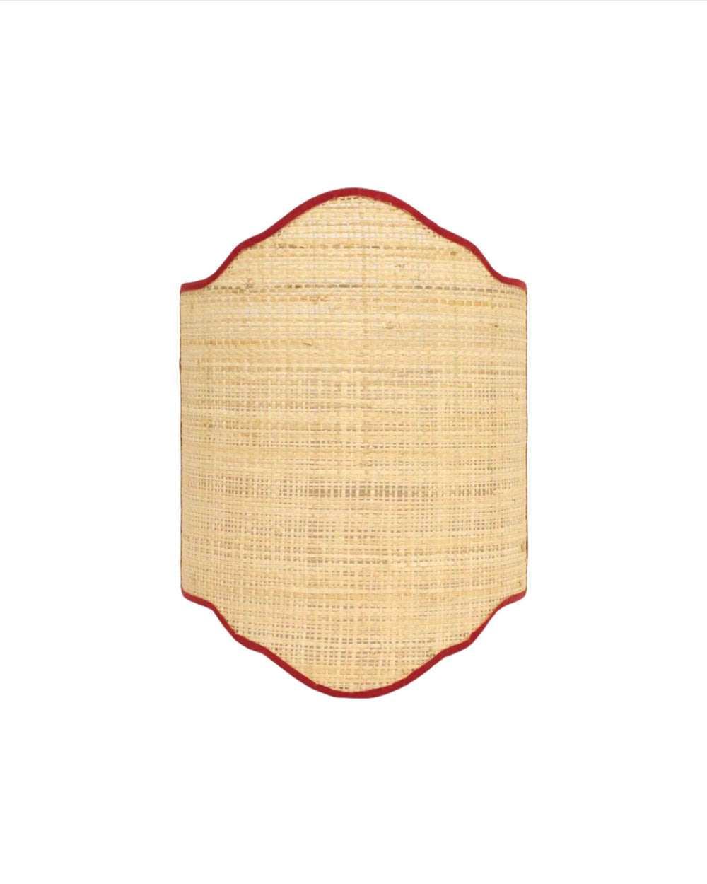 Tedate Raffia Candle Shade - Russet Red