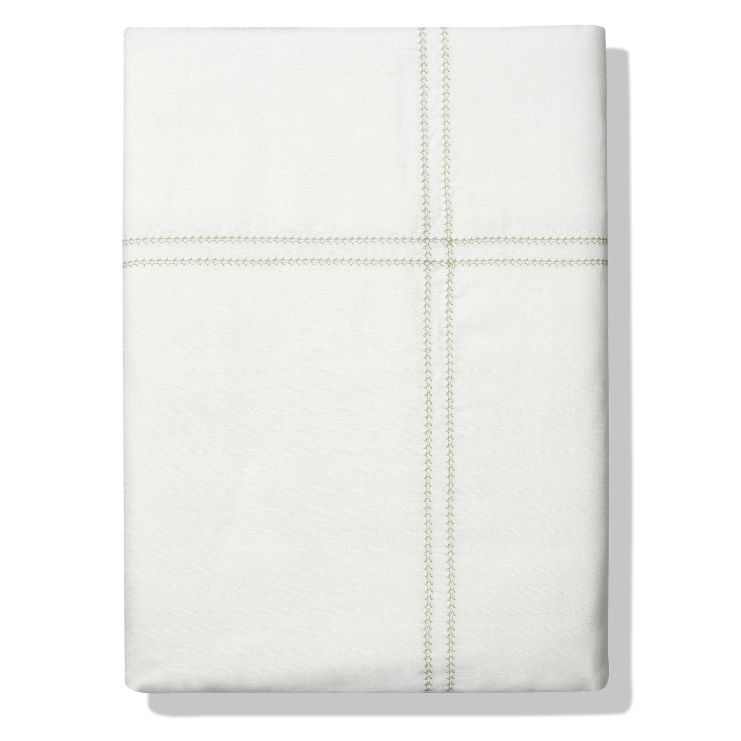 Duvet Cover Hemstitch Botanical Green