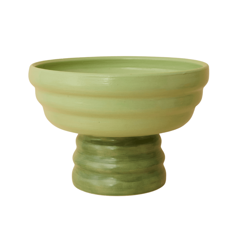 Pedestal Bowl - Green