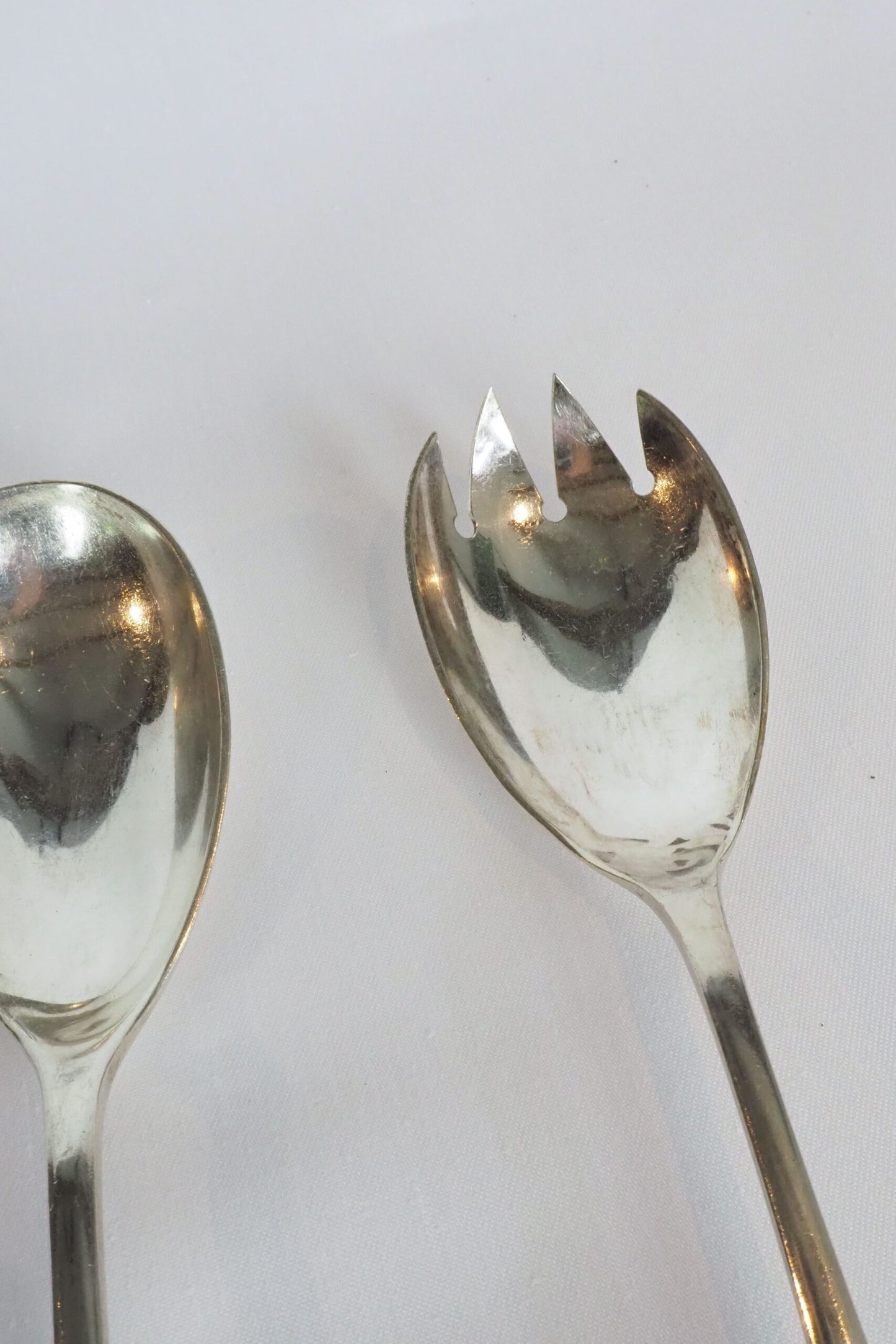 Silver Plate Salad Servers