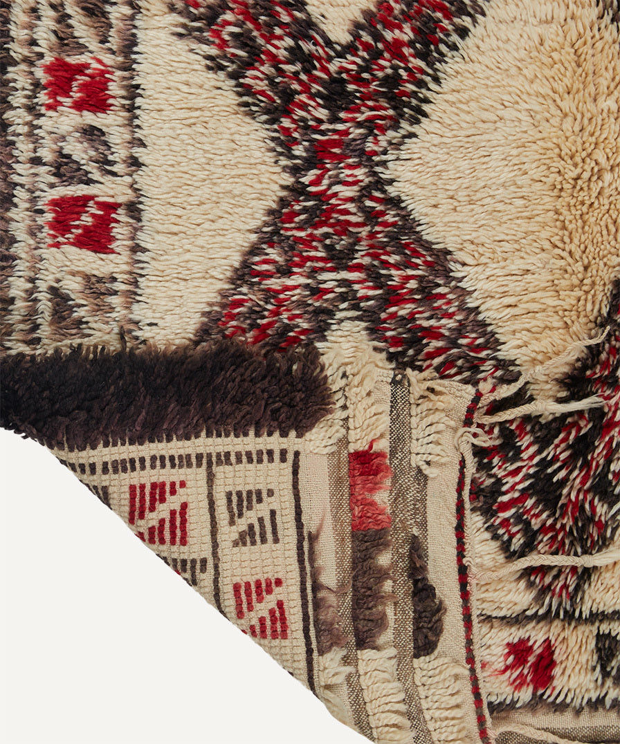 Vintage Moroccan Beni Ourain Rug No. M0154