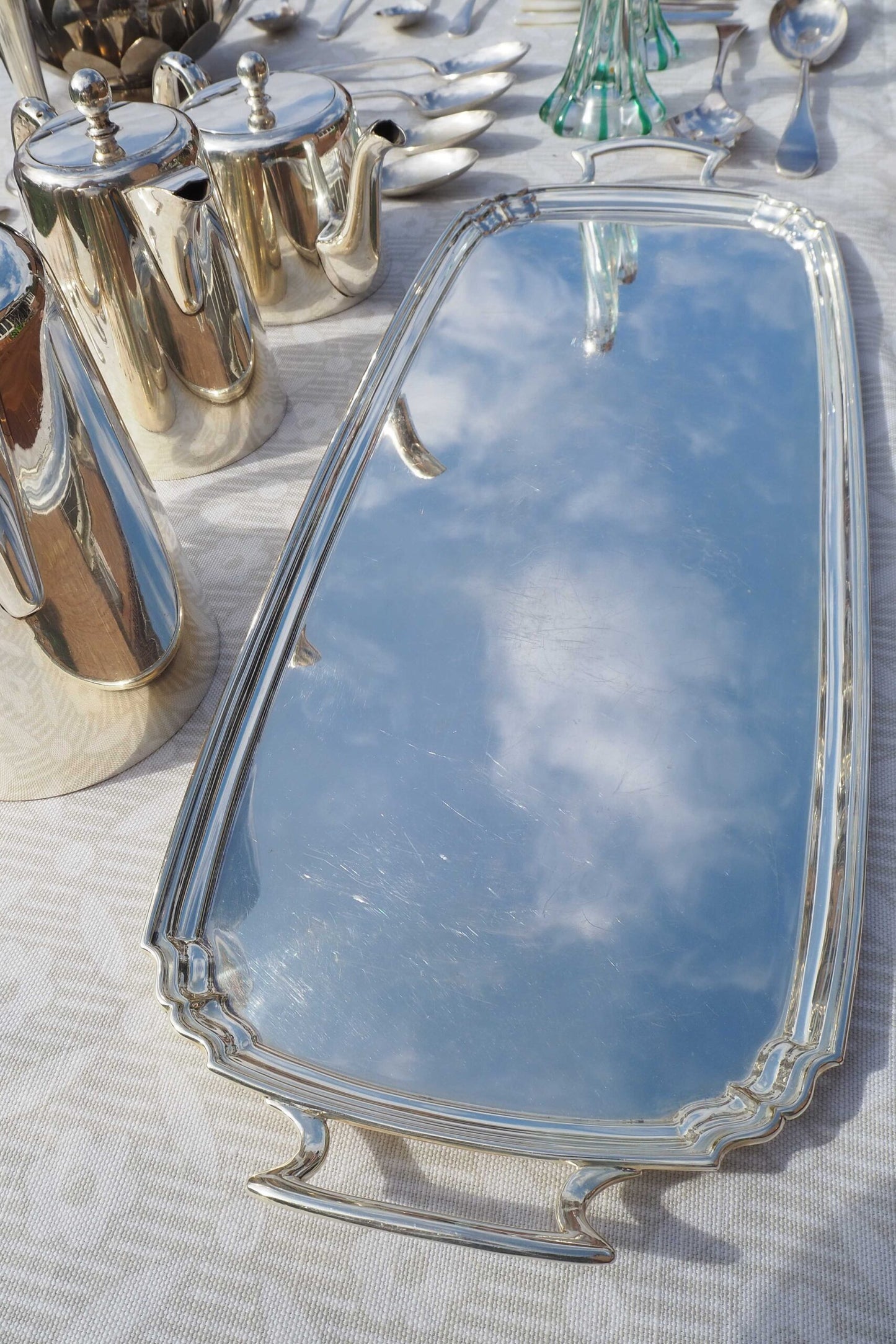 Antique Silver Plate Tray