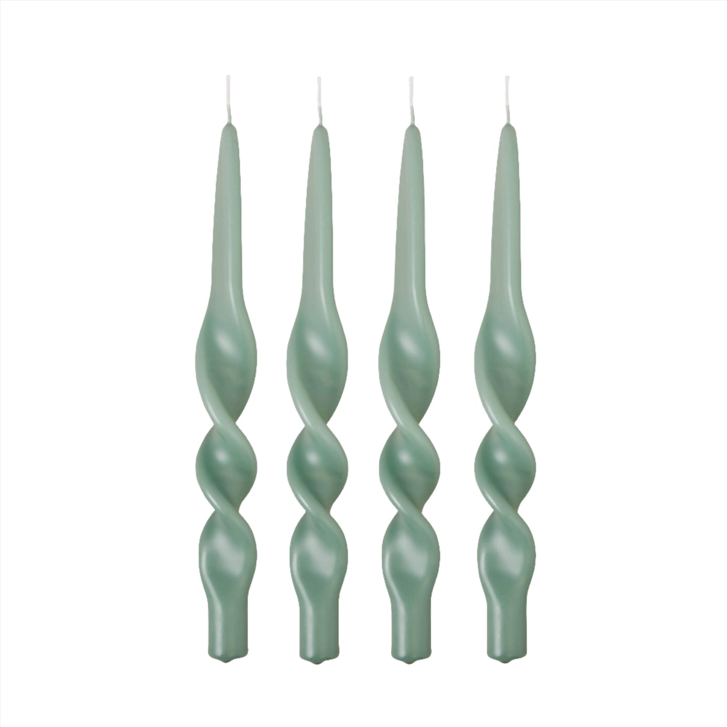 Swirl Candle - Jade Green