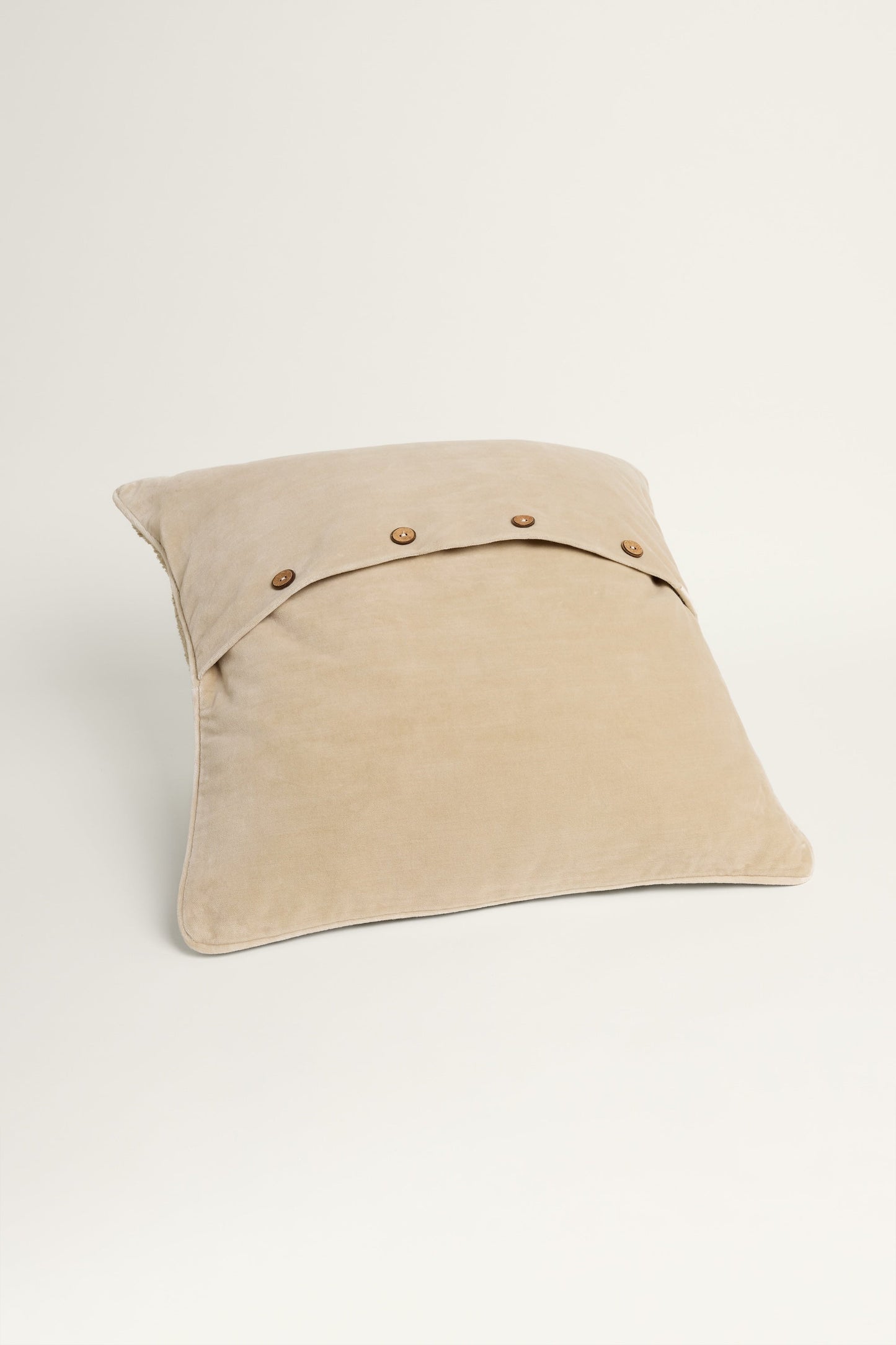 Plush Cushion Cover - Light Neutral