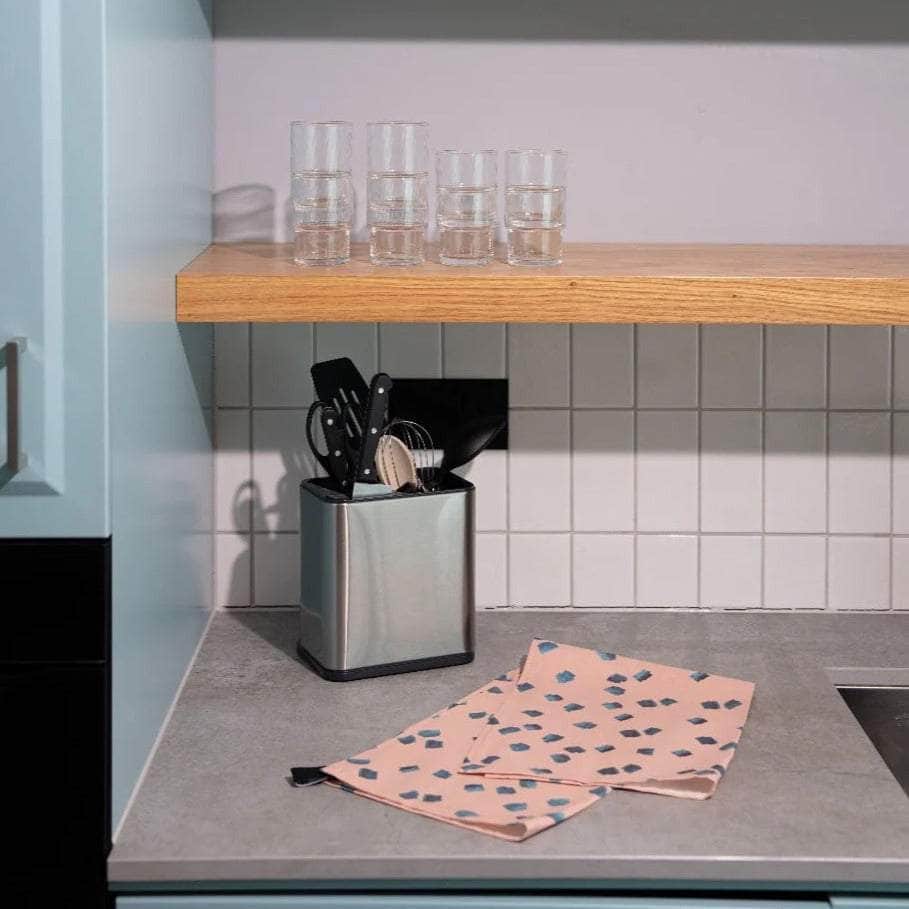 Scribble Tea Towel - Pink