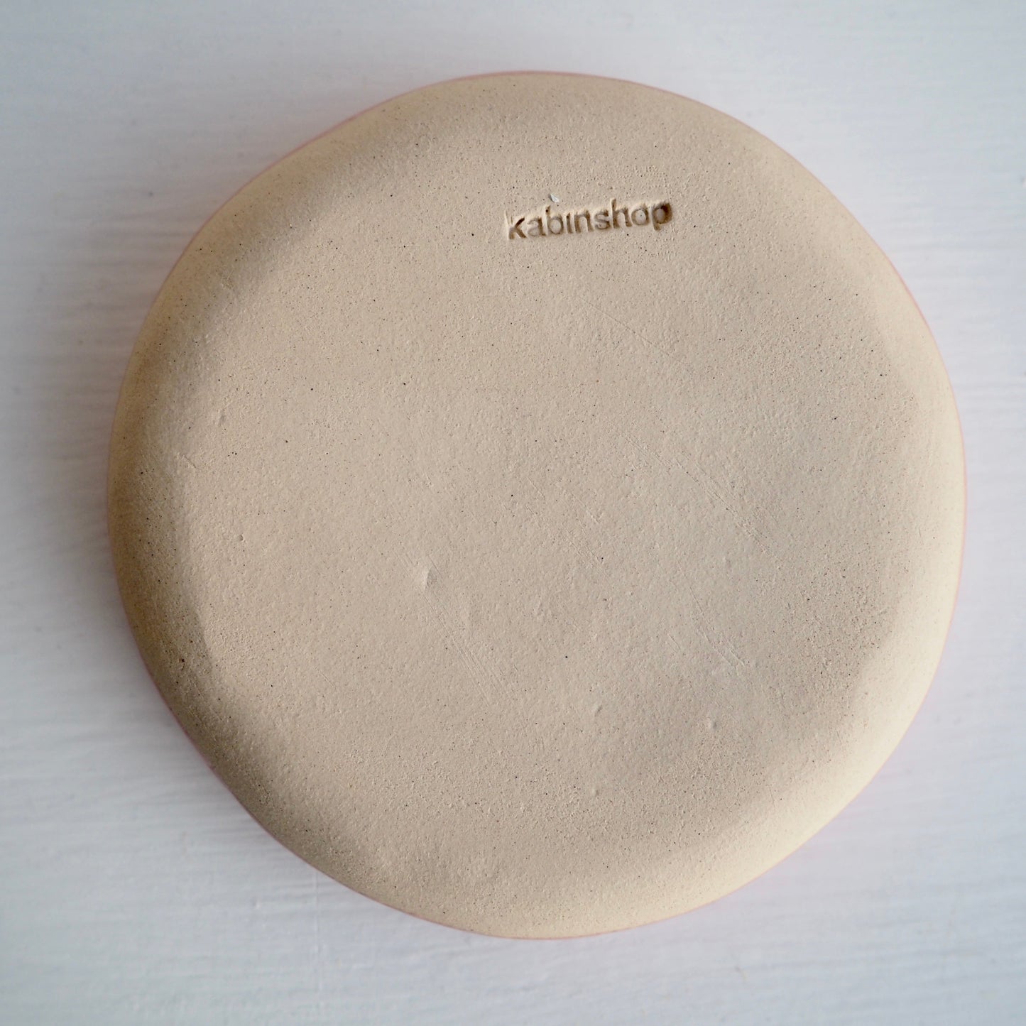 Handmade Pink and Gold Ceramic Palm Tree Ring Dish