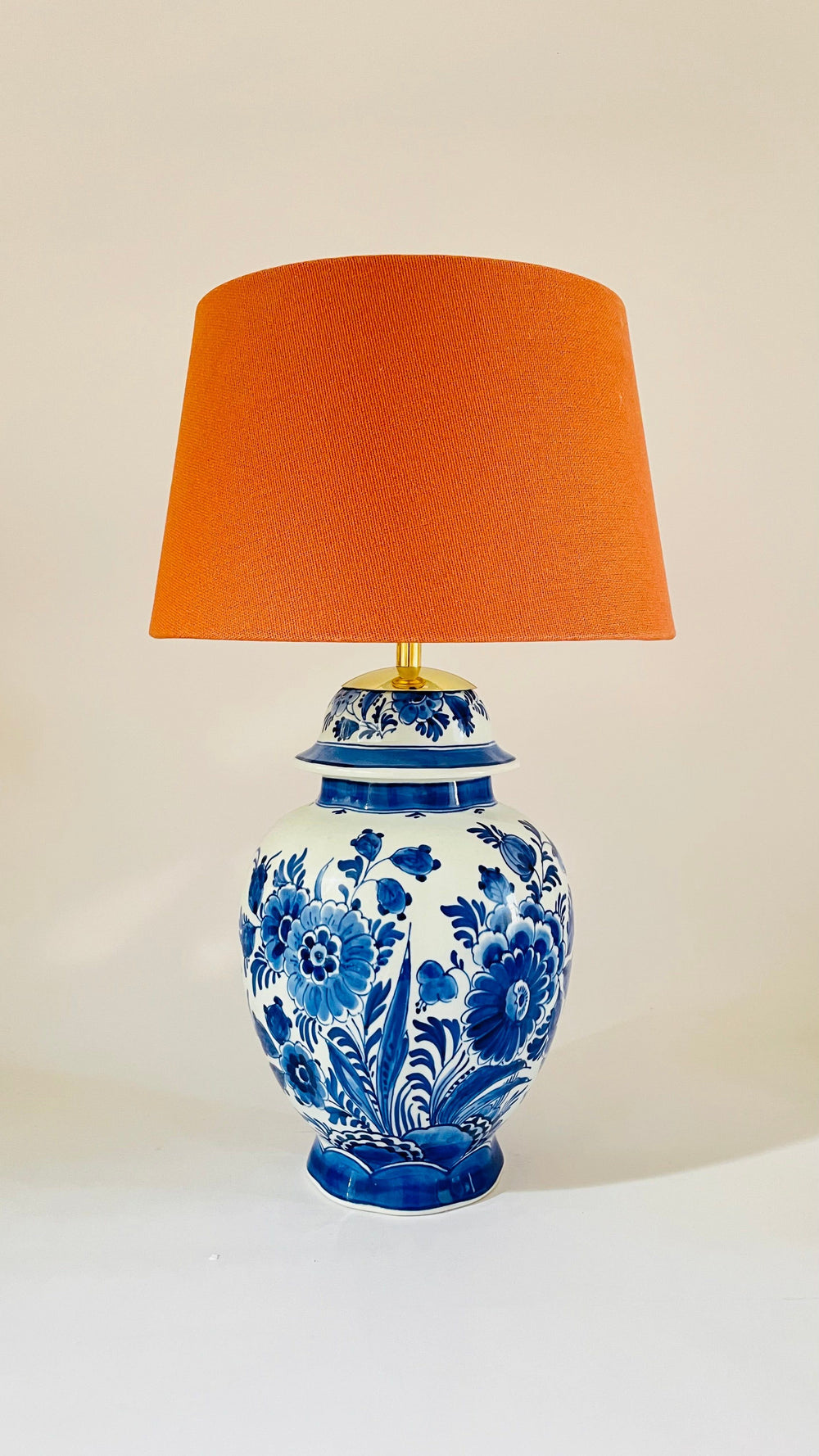 Antique ‘De Porceleyne Fles’ Delft Lamp