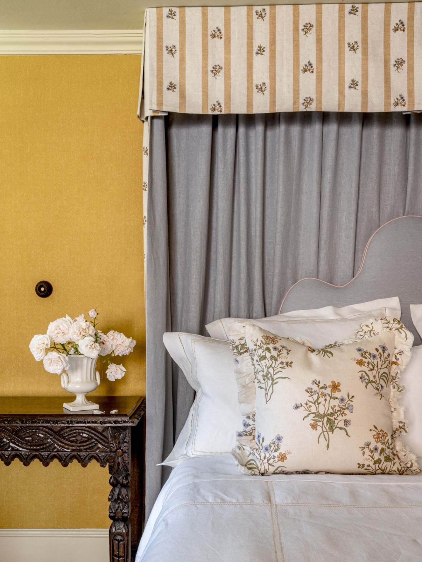 Top Sheet Hemstitch Ochre