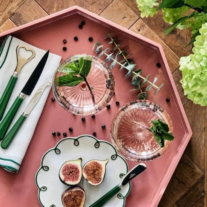 Ursula's Favourite Medium Octagon Tray - Pink