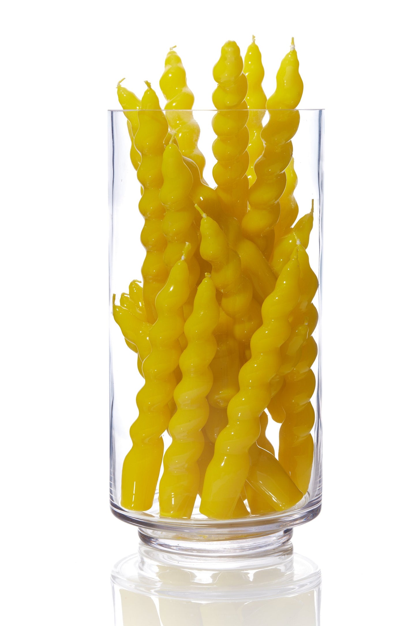 Spiral Taper Candle | Yellow