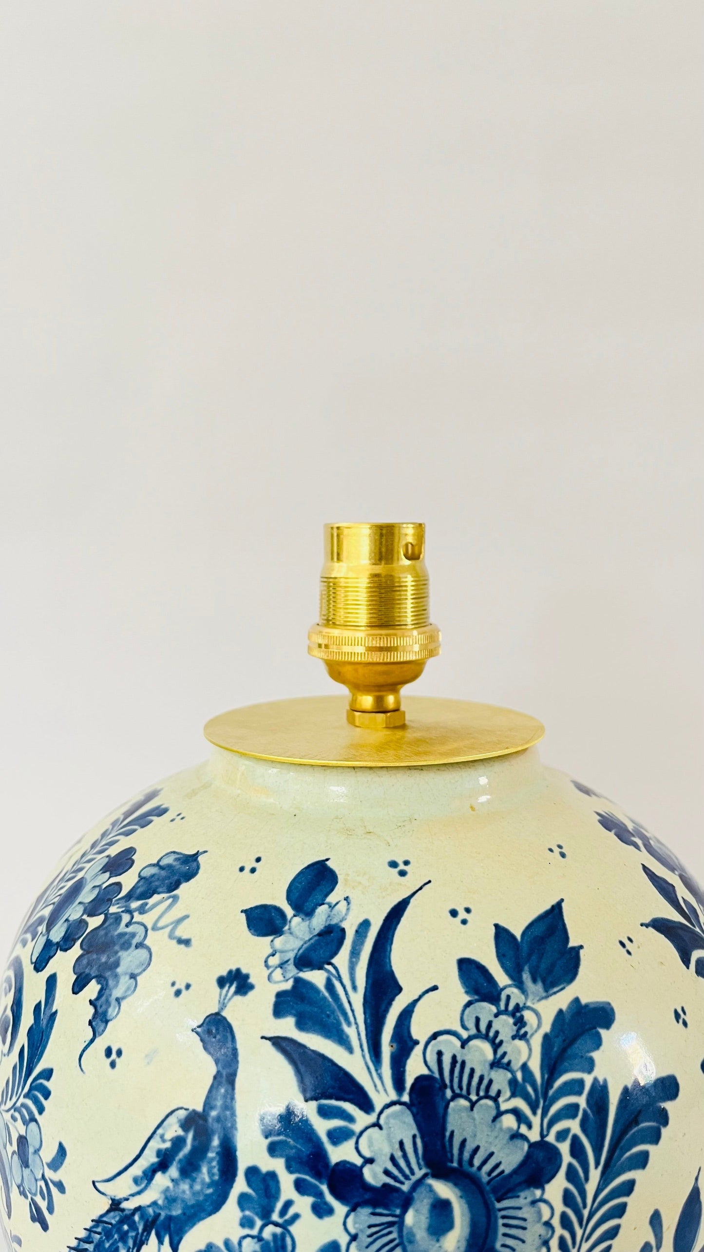 Antique Mini Delft Lamp