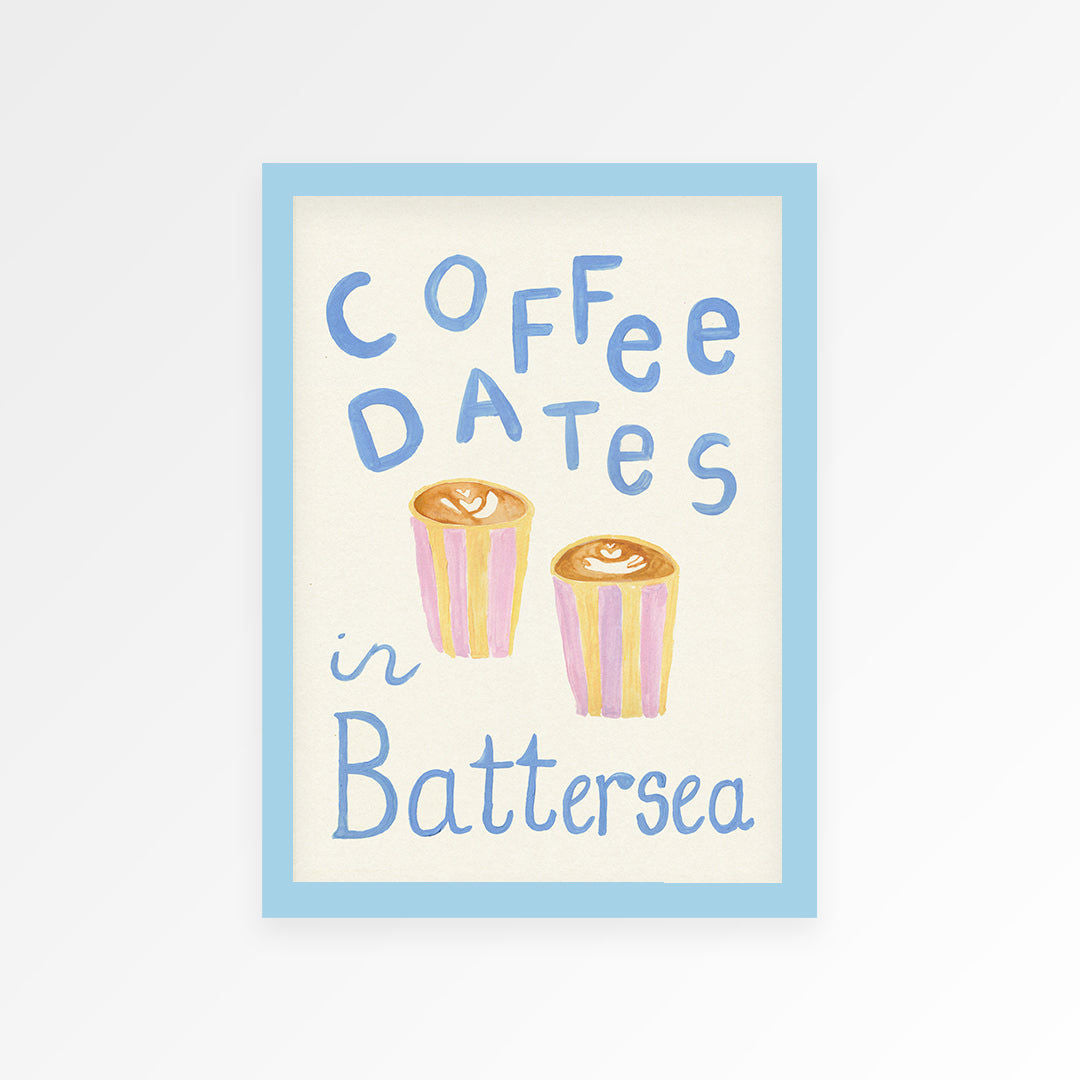 Coffee Dates Hand Painted Print - Personalise Me