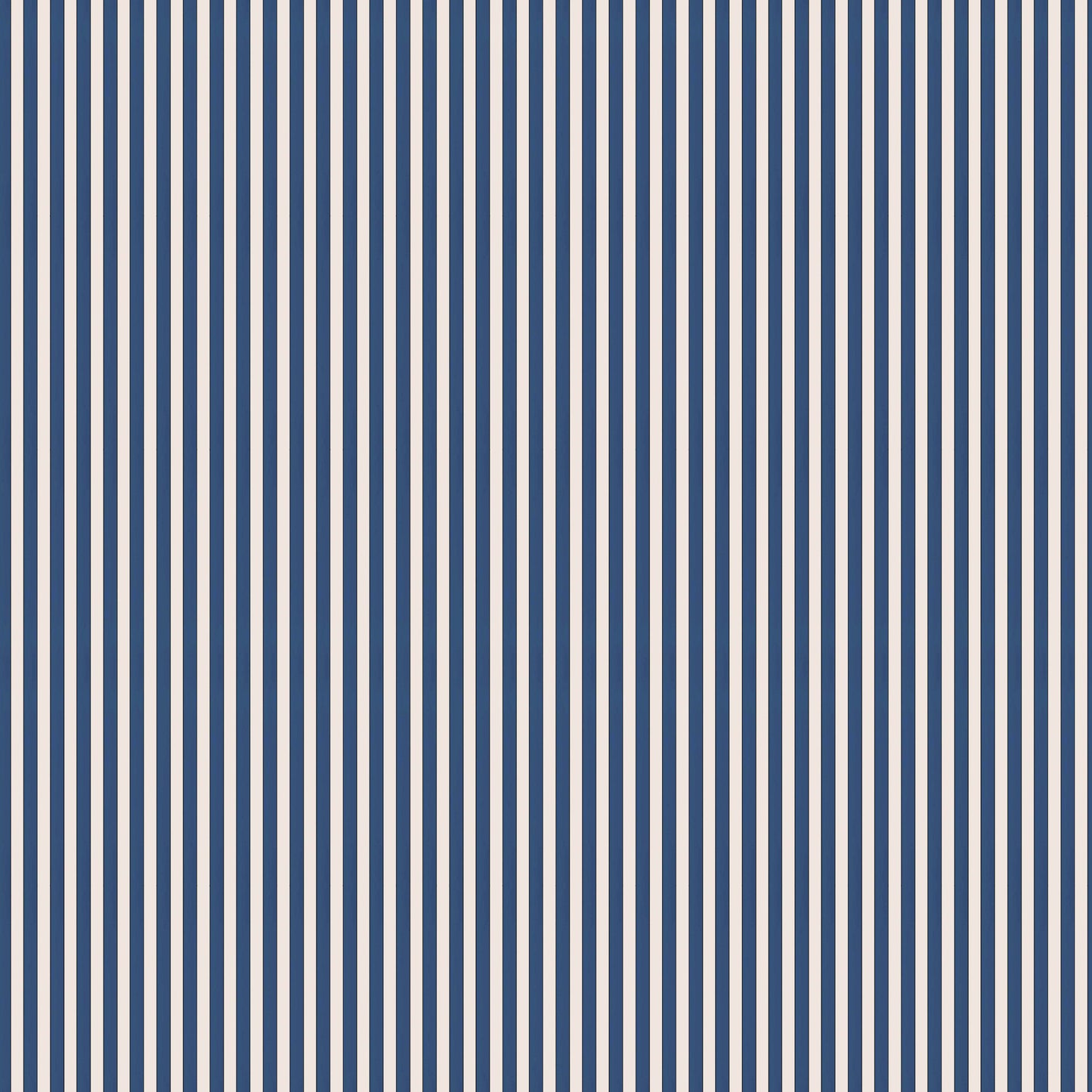 Tuscan Stripes Wallpaper - Navy Blue and Oatmeal