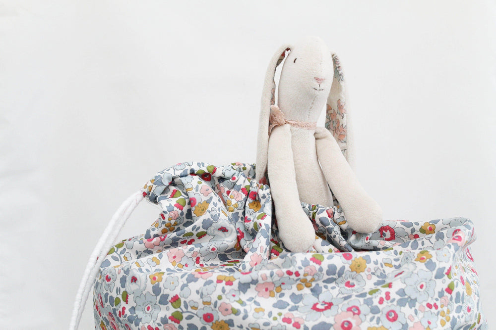 Storage Sack Made With Liberty Fabric Betsy Grey