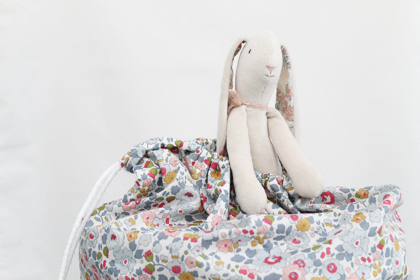 Storage Sack Made With Liberty Fabric Betsy Grey