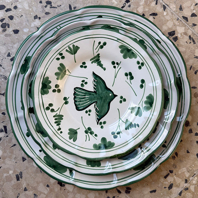 Colomba Green Plate 16cm