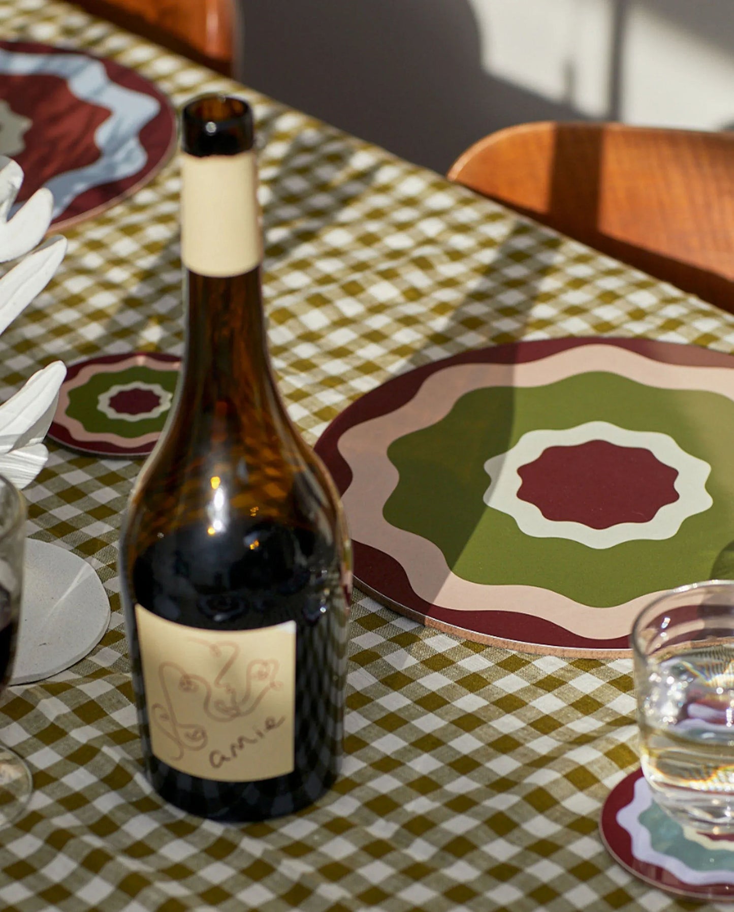 Rhubarb Ripple Coasters (Set of 6)