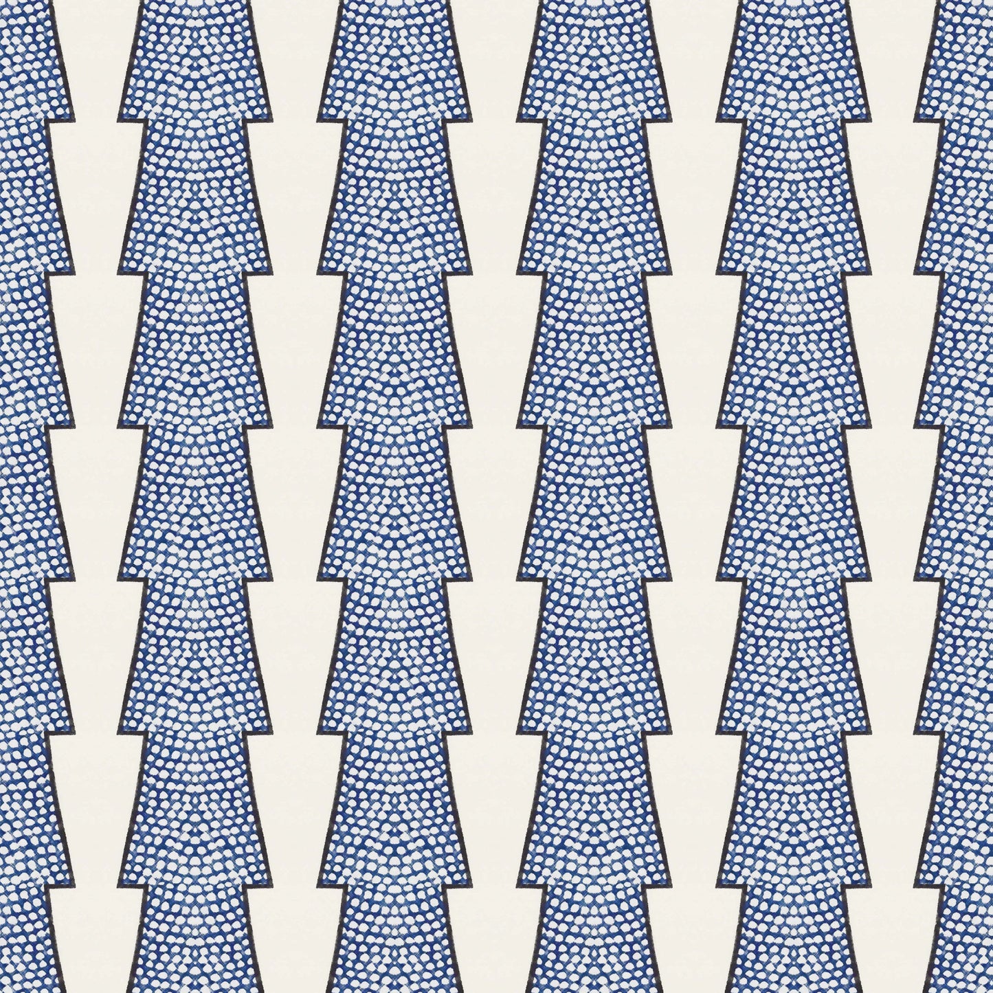 Spot and Arrow Wallpaper - Blue