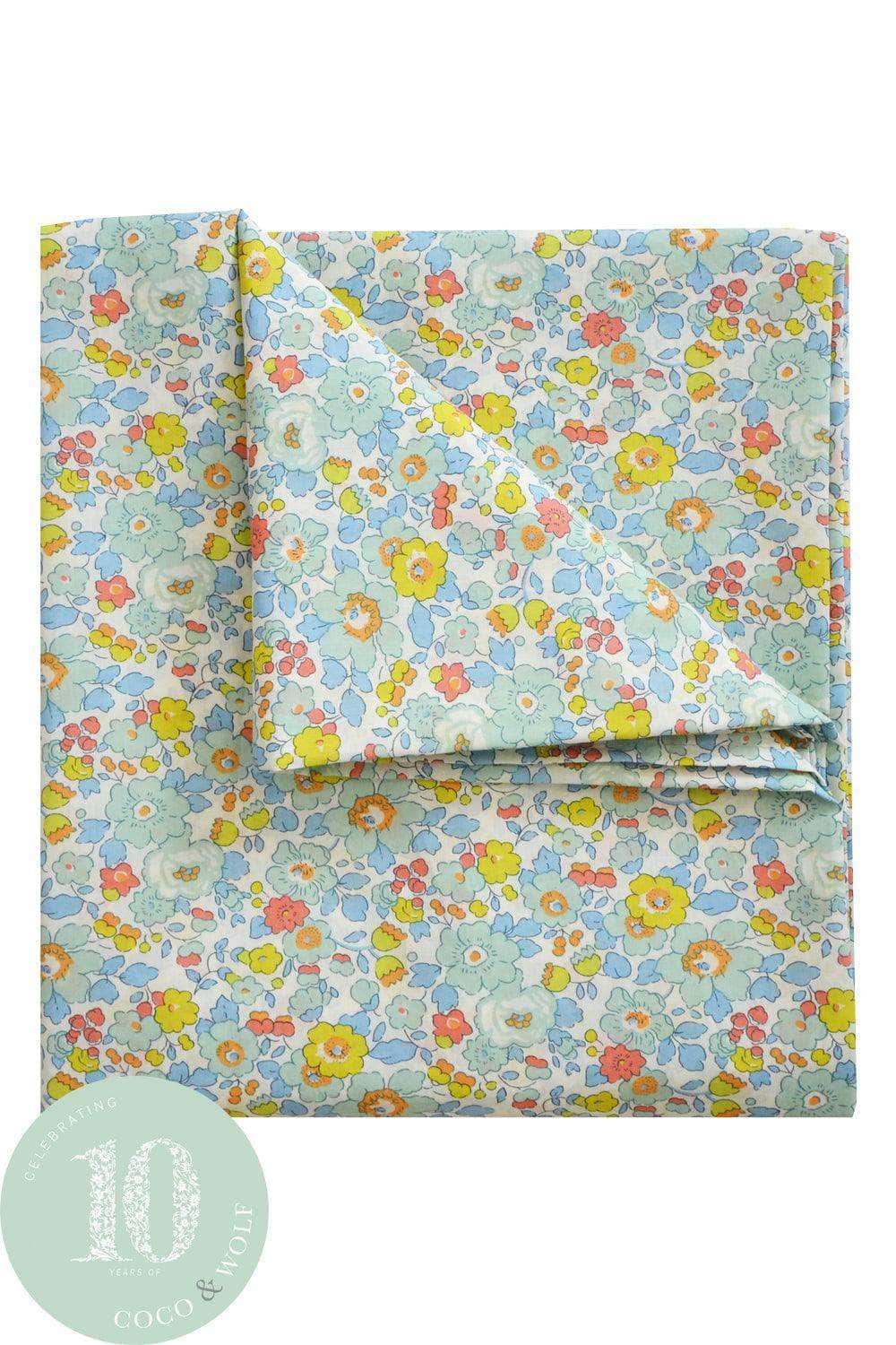 Flat Top Sheet Made With Liberty Fabric Betsy Sage
