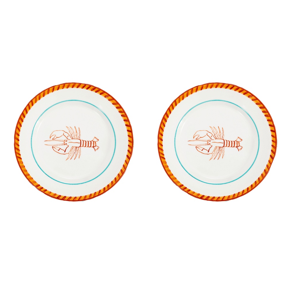 Lobster Dessert Plate Set-Of-Two